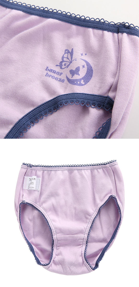 ガロー Garau ショーツ キッズ ジュニア 女の子 5枚セット アウトゴム ワンポイント入り くすみカラー 綿100％ 130 140 150 160 165