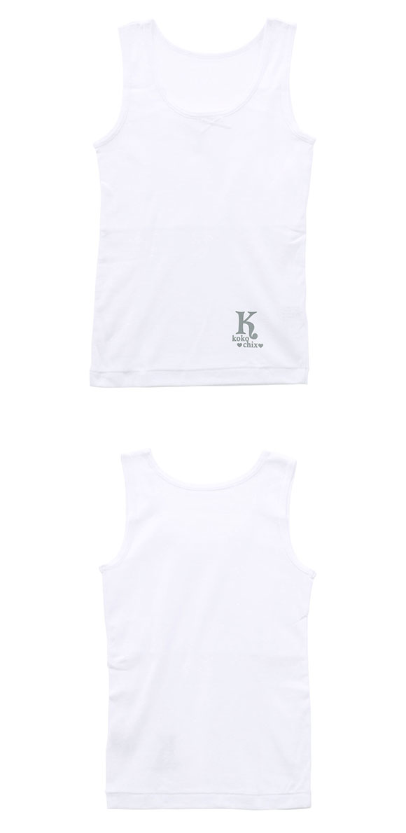 ガロー Garau 胸2重 タンクトップ インナー キッズ ジュニア 女の子 2枚セット 綿100％ 吸水速乾