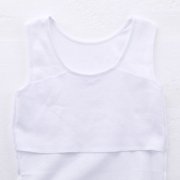 ガロー Garau 胸二重 タンクトップ インナー キッズ ジュニア 女の子 サラサラコットン 2枚セット 120 130 140 150 160 綿100％