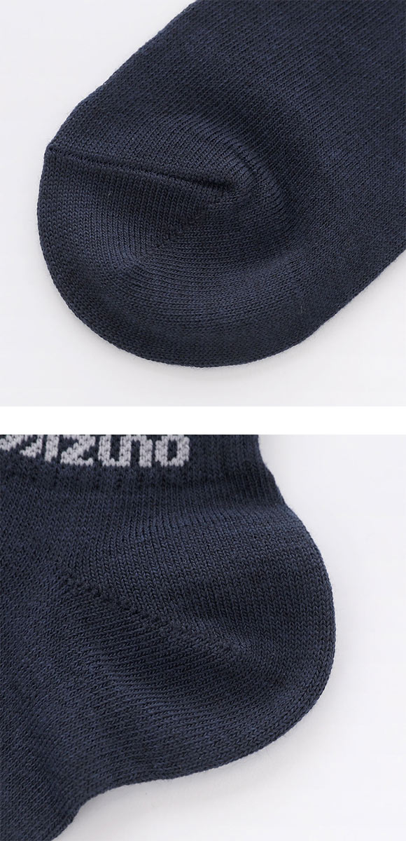 ミズノ キッズ ソックス スニーカー丈 3足セット 破れにくい 丈夫 つま先かかと補強 スクール ジュニア 21-23cm 23-25cm MIZUNO