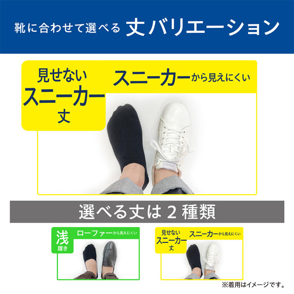 KOKOPITA 脱げないココピタ さらっと実感 フットカバー 靴下 深履き 見せないスニーカー丈 5本指 滑り止め付き メンズ 25-27cm 27-29cm