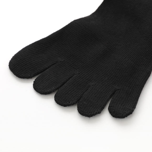 ミズノ MIZUNO ソックス 靴下 クルー丈 5本指 3足組 黒 ロゴ サポート メンズ 24-26cm 26-28cm