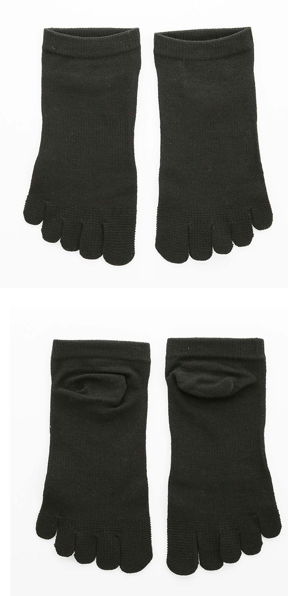 スーパーソックス 5本指 スニーカー丈 ムレない におわない 靴下 メンズ 24-26cm 26-28cm SUPER SOX