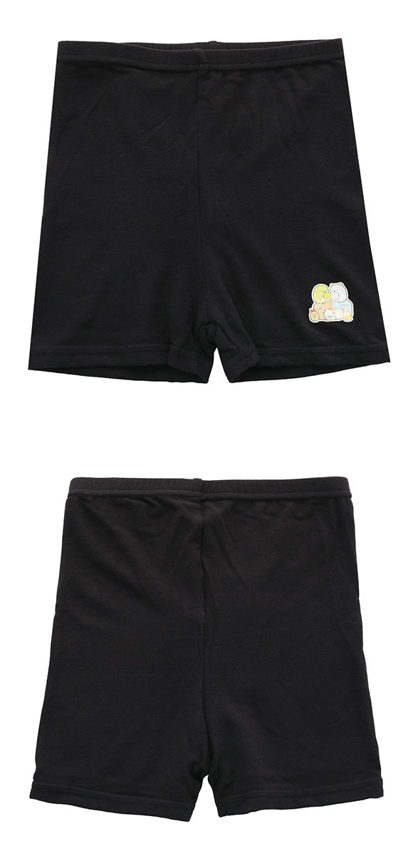 すみっこぐらし くろぱん KUROPAN オーバーパンツ インナースパッツ ショートタイプ 吸湿発熱 保温