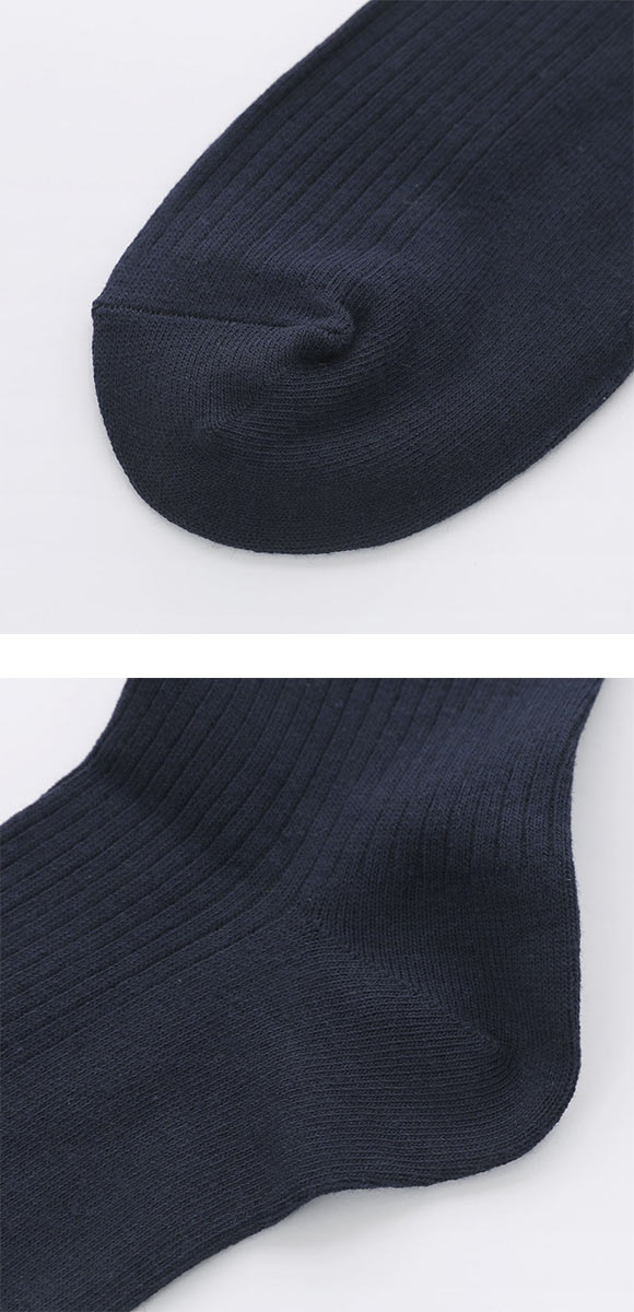 学校へ行こう お母さんの声を集めて作った靴下 2足組 クルー丈ソックス スクール 学生 キッズ 消臭 丈夫 リブ 靴下 24-26cm okamoto