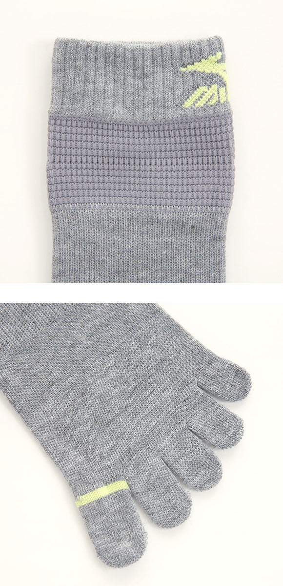 ミズノ MIZUNO RUN&WALK ソックス スニーカー丈 靴下 3足組 5本指 サポート スポーツ レディース 23-25cm