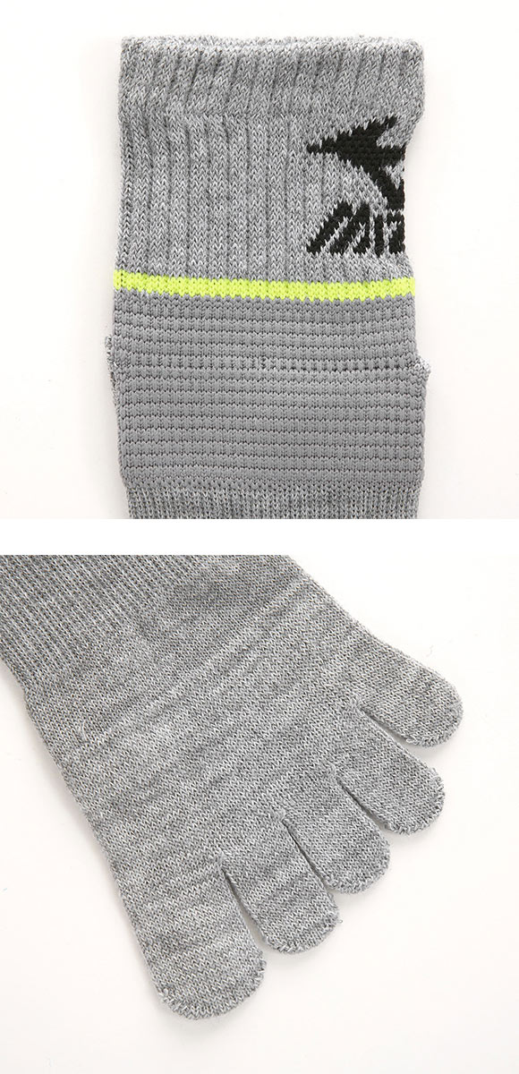 ミズノ MIZUNO RUN&WALK ソックス 靴下 ショート丈 5本指 3足組 サポート メンズ スポーツ 24-26cm 26-28cm