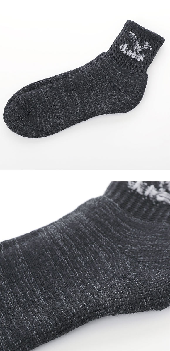 ミズノ WARM SOCKS ソックス 14cm丈 ショート丈 3足組 あったか フートパイル 厚地 ルームソックス 靴下 メンズ MIZUNO