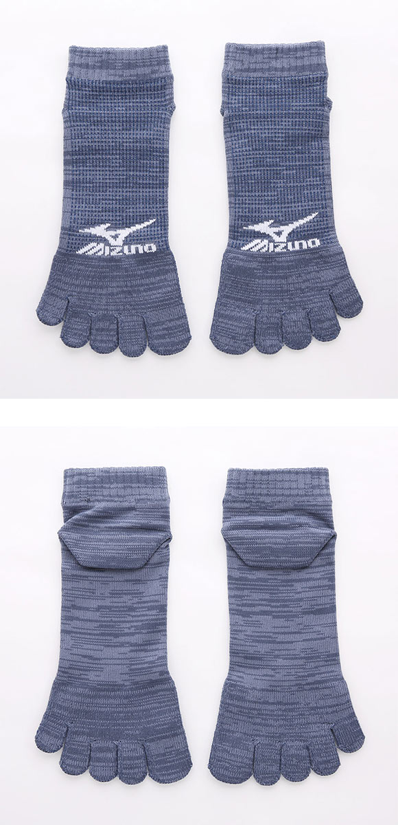 ミズノ DRY 5本指ソックス ショート丈 3足セット 速乾 甲メッシュ 通気性 破れにくい メンズ 24-26cm 26-28cm MIZUNO