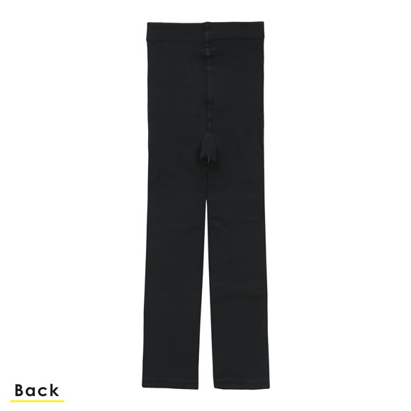 くろぱん 綿混裏起毛レギンス 10分丈 キッズ あったか 吸湿発熱 おなからくらく スクール ジュニア 学校 学生 女の子 okamoto
