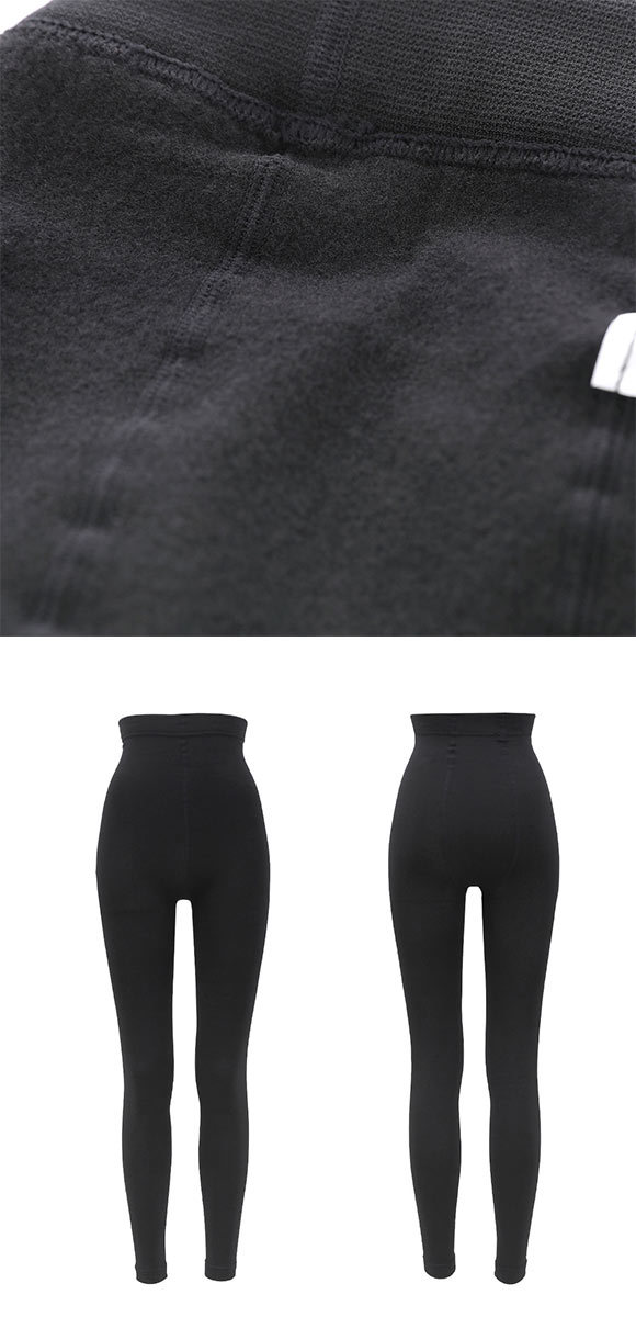 冬レギンス 160デニール 10分丈 ハイウエスト 裏起毛 ふんわりあたたか レディース M-L JM-L JJM-L 大きいサイズ okamoto