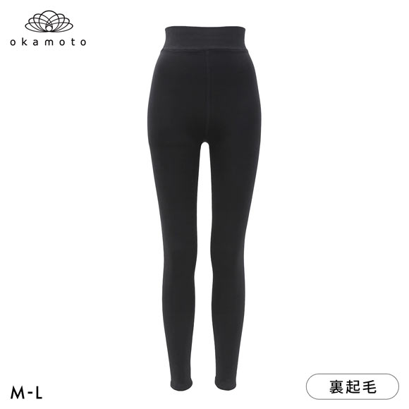 冬レギンス 10分丈 毛布のような裏起毛 ふんわりあたたか ゆったり レディース M-L JM-L JJM-L 大きいサイズ okamoto