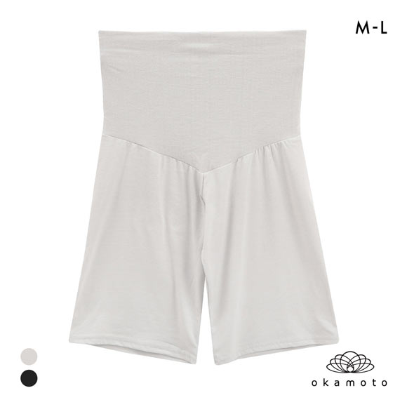 プラチナホット 温感ペチコートレギンス 5分丈 腹巻つき