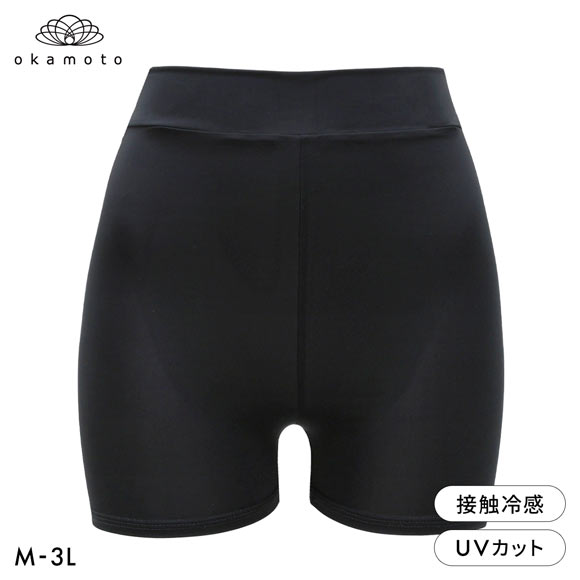 プラチナモア レギンス 1分丈 ひんやり冷感キープ 吸水速乾 M L LL 3L