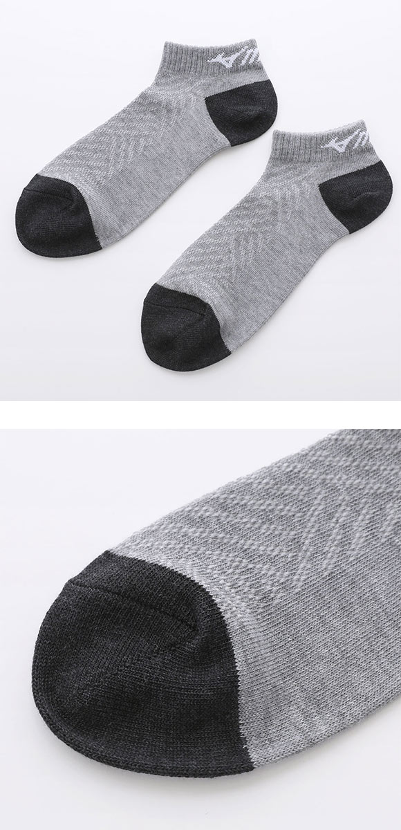 ミズノ ソックス スニーカー丈 3足セット ガチ丈夫 破れにくい 甲メッシュ 通気性 メンズ スポーツ 24-26cm 26-28cm 靴下 MIZUNO