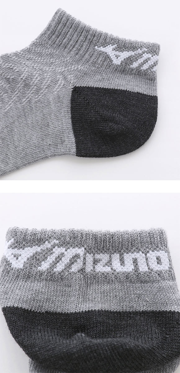 ミズノ ソックス スニーカー丈 3足セット ガチ丈夫 破れにくい 甲メッシュ 通気性 メンズ スポーツ 24-26cm 26-28cm 靴下 MIZUNO