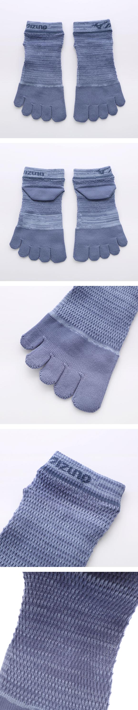 ミズノ ソックス スニーカー丈 5本指 3足セット オールメッシュ 高通気 破れにくい メンズ 24-26cm 26-28cm 靴下 MIZUNO WORK