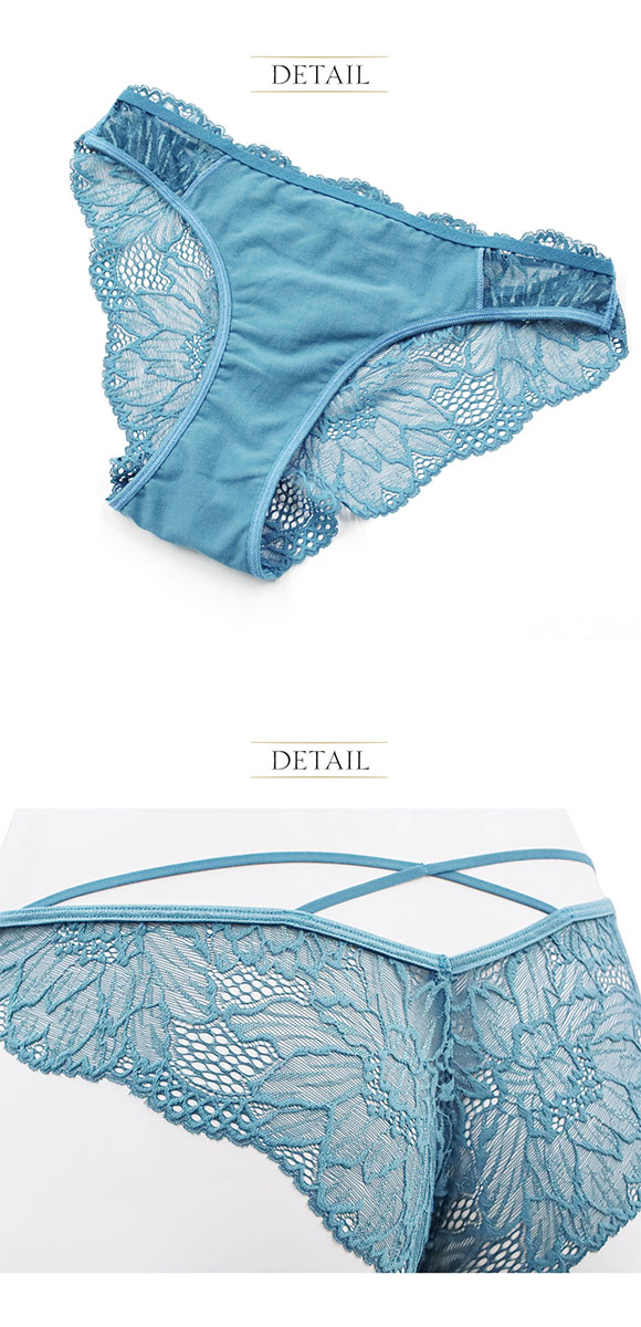 専用 高級ランジェリー アンブラ ショーツ ブルー　一点 アンブラ ANNEBRA Luxurious ストリングデザインブラジリアンショーツ