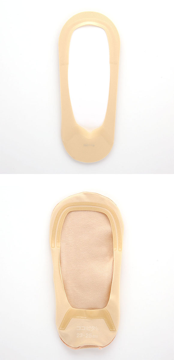 ココピタ 4足組 超浅め フットカバー パンプス 履き口シームレス 足底綿混 ソックス 靴下 23-25cm レディース KOKOPITA