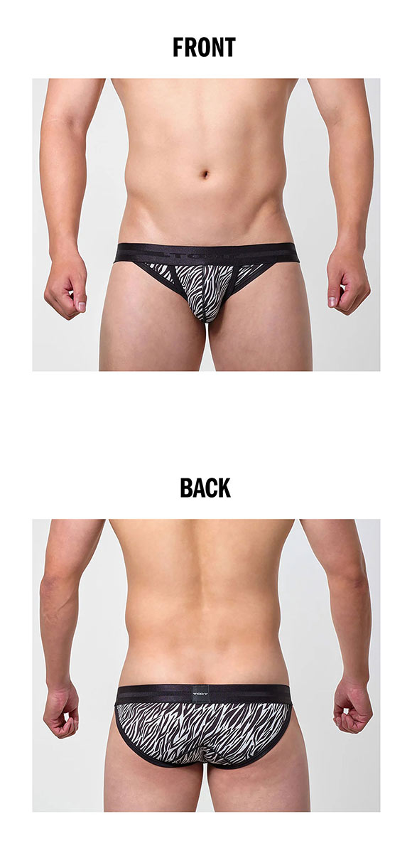 トゥート TOOT ゼブラ カップビキニ メンズ 前とじ BV25A032 日本製