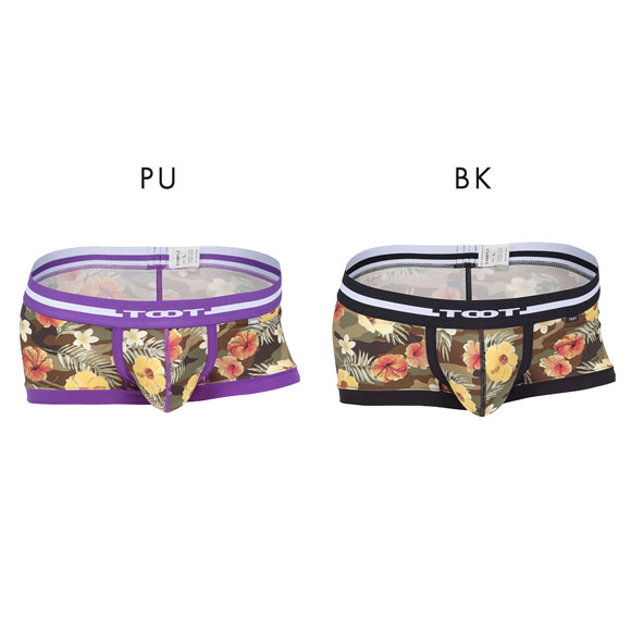 トゥート TOOT ボタニカルカモ ボクサー ウルトラマイクロボクサーパンツ ローライズ メンズ 前とじ CB24S039 立体カップ