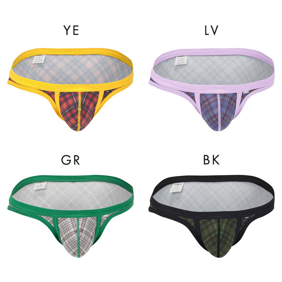 トゥート TOOT タータンチェック ビキニ 2 フルバック メンズ ブリーフ 前閉じ CV23A015