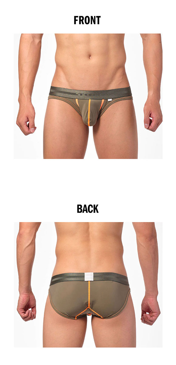 トゥート TOOT ネオンライン ナイロン ビキニ フルバック ローライズ メンズ 前とじ 前閉じ CV23A022 立体カップ