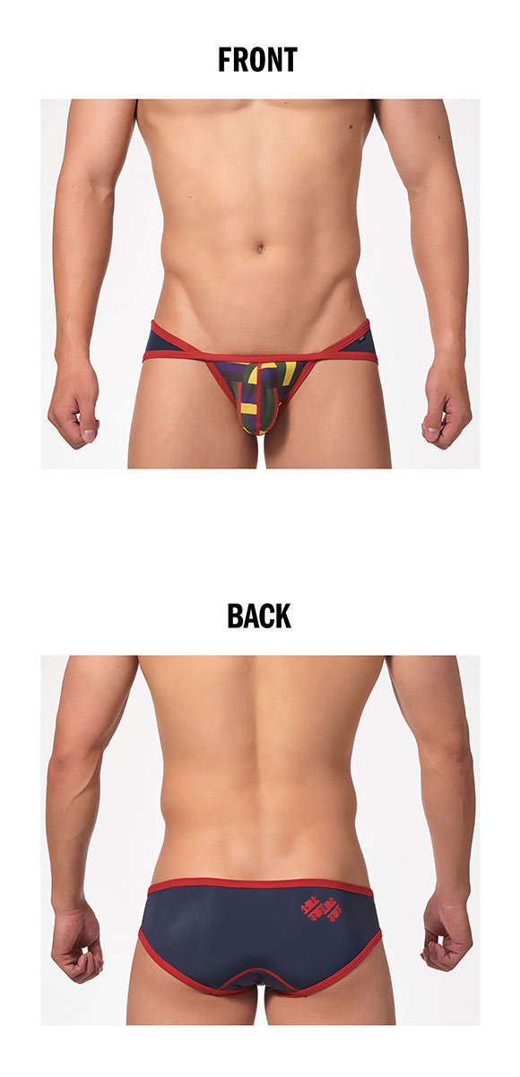 トゥート マルチブロック クロス カップビキニ フルバック メンズ ナイロン素材 前閉じ CV24A024 立体カップ ローライズ TOOT