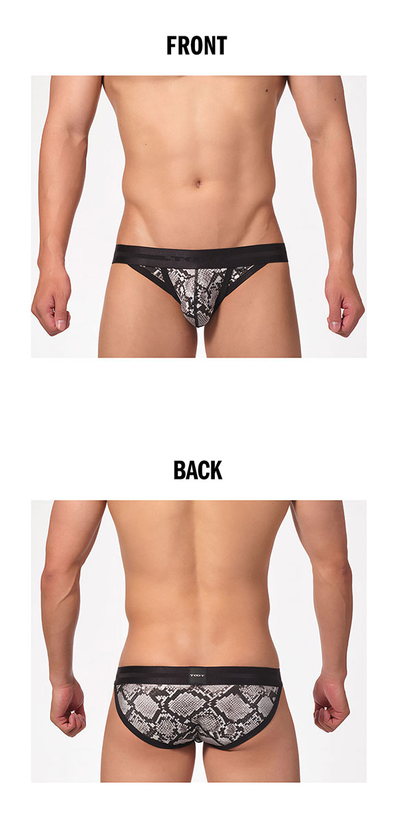 トゥート パイソン カップビキニ フルバック メンズ 前閉じ CV24A032 立体カップ ローライズ TOOT