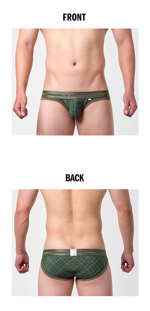 トゥート TOOT タータンチェック ビキニ III フルバック メンズ 前閉じ TOOT 日本製 立体カップ 大きいサイズ