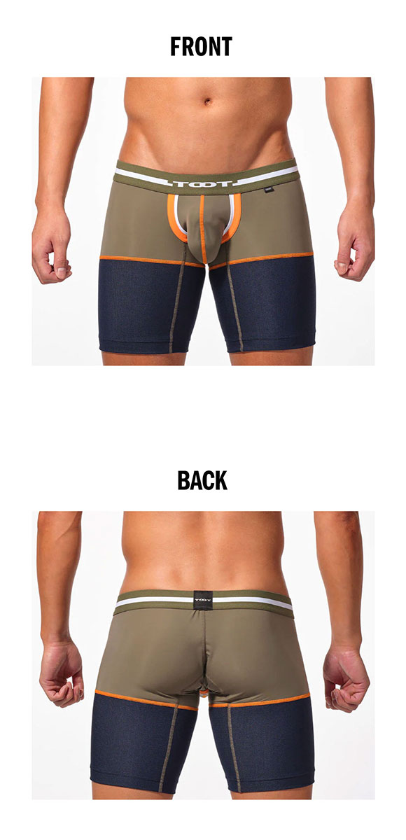 トゥート TOOT レイヤード ロングボクサー ボクサーパンツ メンズ 前とじ LB24S008 クールマックス ナノボクサー