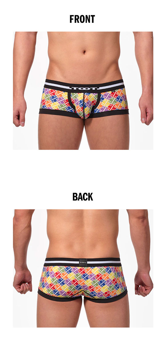 トゥート TOOT レインボー nano ボクサーパンツ メンズ 前とじ NB24S023 ナノボクサー 立体カップ