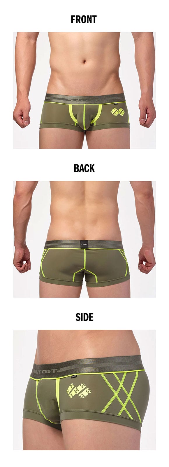 トゥート ステッチワーク ナイロン nano ボクサーパンツ メンズ 前とじ TOOT 日本製