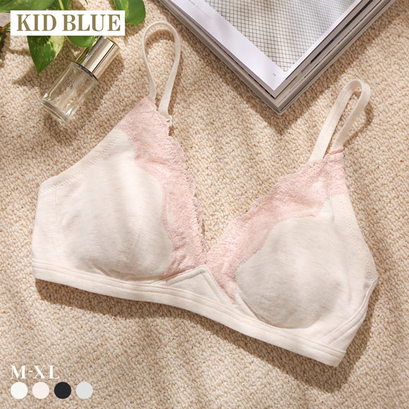 キッドブルー 26STANDARD ノンワイヤー ブラジャー ソフトブラジャー 三角ブラ ブラレット 大きいサイズ KID BLUE