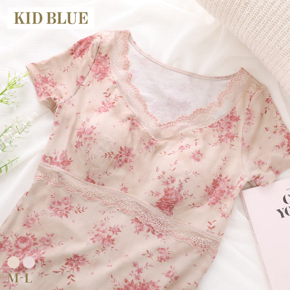 キッドブルー AWブラッサムPT カップ付き 半袖 インナー レディース 下着 KID BLUE