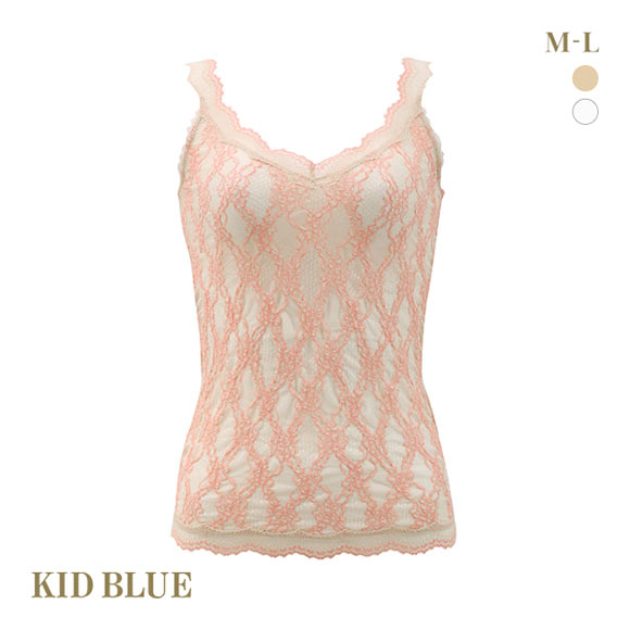 キッドブルー KID BLUE シャーリングレース キャミソール レディース インナー