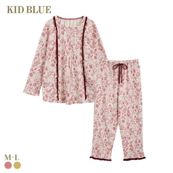 キッドブルー 25フルールPtN 長袖 フルレングス 上下セット パジャマ KID BLUE