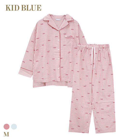 キッドブルー リサ・ラーソンコラボN 長袖 フルレングス 上下セット パジャマ ルームウェア KID BLUE