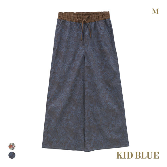 キッドブルー 25AW LIBERTYプリント フルレングス パンツ KID BLUE