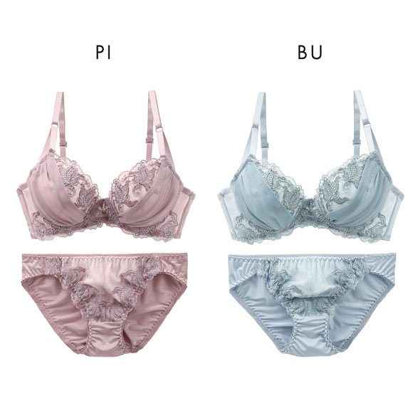 サンエイ SANEI 脇高 ボタニカルブーケ ブラジャー ショーツ セット ABCD 脇肉 すっきり 脇寄せ ブラセット 美胸 谷間 丸胸