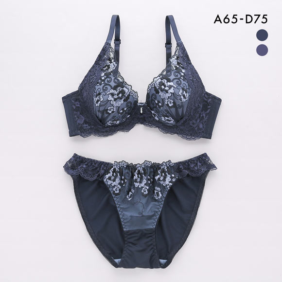 サンエイ 脇高 シックレディ ブラセット ABCD 脇肉 はみ肉すっきり 脇寄せ ブラジャー ショーツ セット 美胸 谷間 丸胸 SANEI