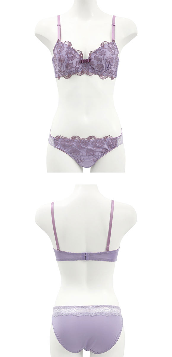 サンエイ ミスティックローズ ブラセット ABCD ブラジャー ショーツ セット 美胸 谷間 丸胸 SANEI