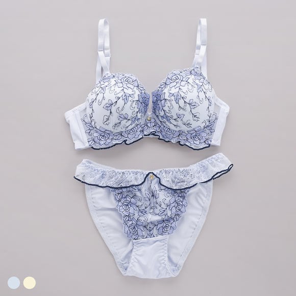 サンエイ 脇高 ルミエールローズ ブラセット ABCD 脇肉 はみ肉すっきり 脇寄せ ブラジャー ショーツ セット 美胸 谷間 丸胸 SANEI 大きいサイズ