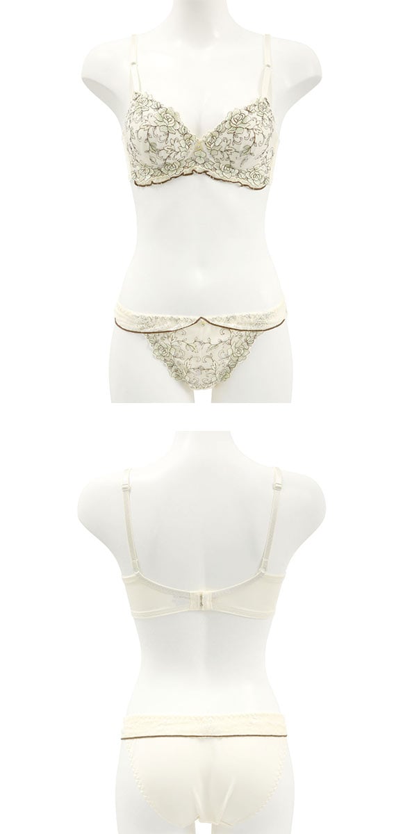 サンエイ 脇高 ルミエールローズ ブラセット ABCD 脇肉 はみ肉すっきり 脇寄せ ブラジャー ショーツ セット 美胸 谷間 丸胸 SANEI 大きいサイズ