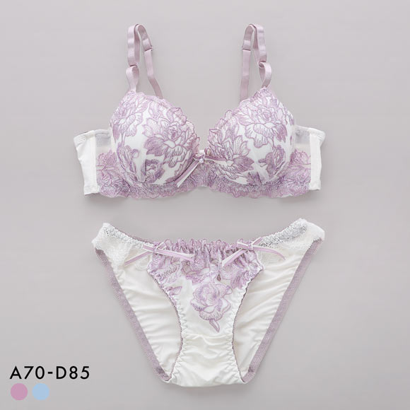 サンエイ 脇高 エレノアフラワー ブラセット ABCD 脇肉 はみ肉すっきり