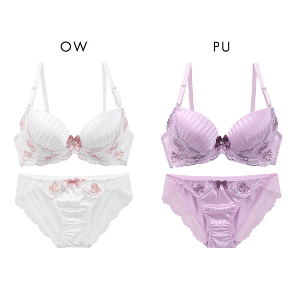 サンエイ ガーリーリボンブーケ ブラセット ABCD 脇肉 はみ肉すっきり