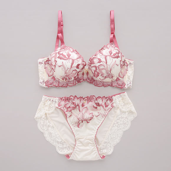 サンエイ 脇高 アロマティックメモワール ブラセット ABCD 脇肉 はみ肉すっきり 脇寄せ ブラジャー ショーツ セット 美胸 SANEI