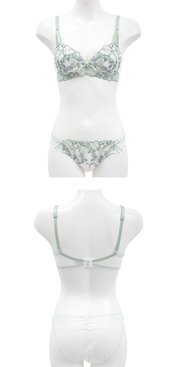 サンエイ 脇高 ユーフォリア ブラセット ABCD 脇肉 はみ肉すっきり 脇寄せ ブラジャー ショーツ セット 美胸 谷間 丸胸 SANEI