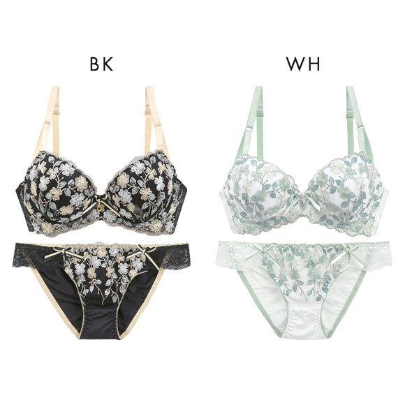 サンエイ 脇高 ユーフォリア ブラセット ABCD 脇肉 はみ肉すっきり 脇寄せ ブラジャー ショーツ セット 美胸 谷間 丸胸 SANEI