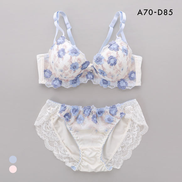 ラグジュアリーサンプルセット サンエイ 脇高 ハイライトフラワー ブラセット ABCD 大きい